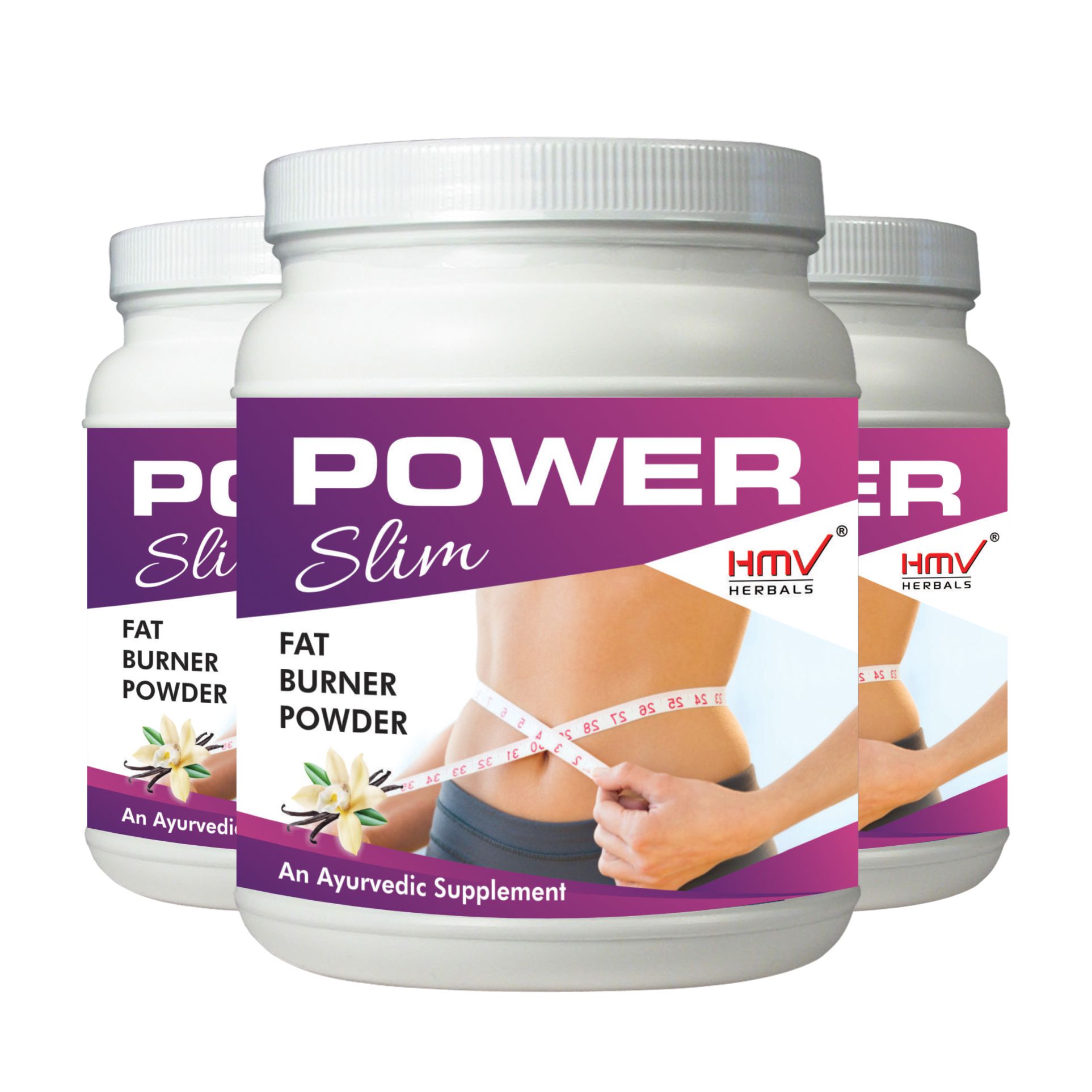 Power Slim- Herbal Weight Loss Vanilla Powder ( Pack Of 100gm x3) - Hmv  Herbals